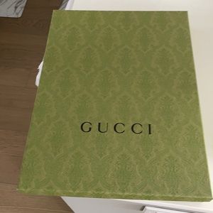 Empty Gucci box with Gucci Tissue Paper
